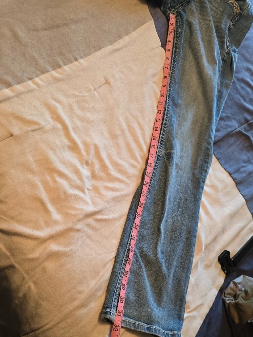 Grace In LA, Women's Light Blue Straight-Leg Jeans - Picture 11 of 13